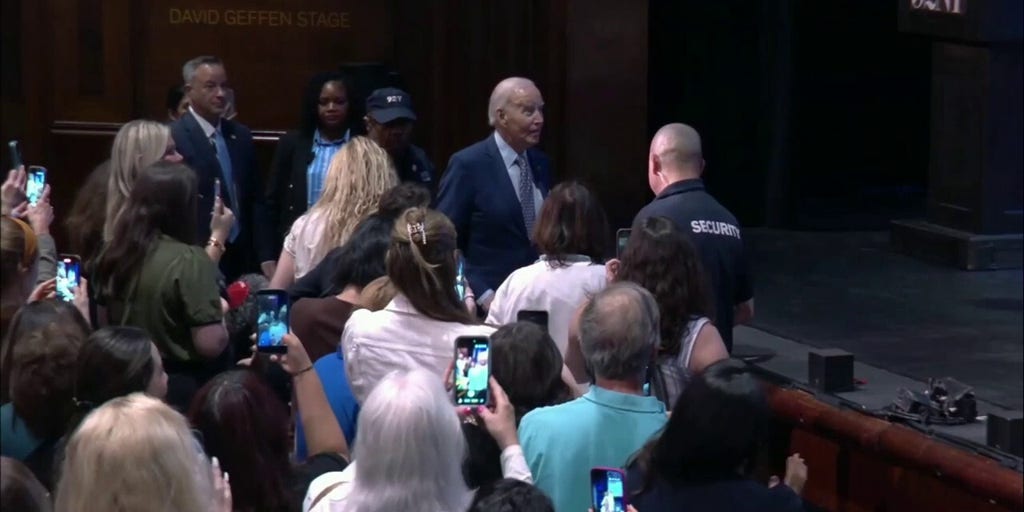 Joe Biden joins Jill Biden's book event in awkward exchange