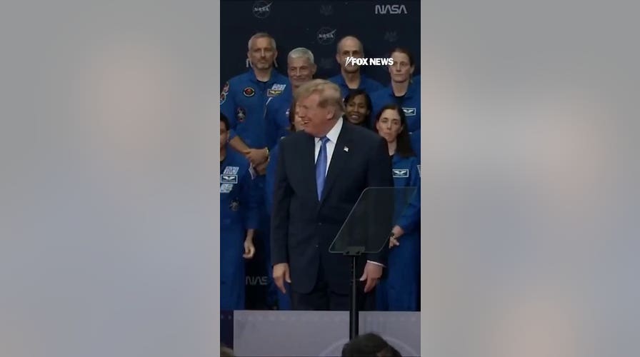 Trump presented with Artemis II crew jacket