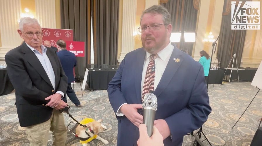 Sadie the work  canine  attends State of the Union