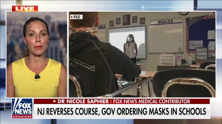 博士. Saphier pushes back on New Jersey governor's school mask requirement