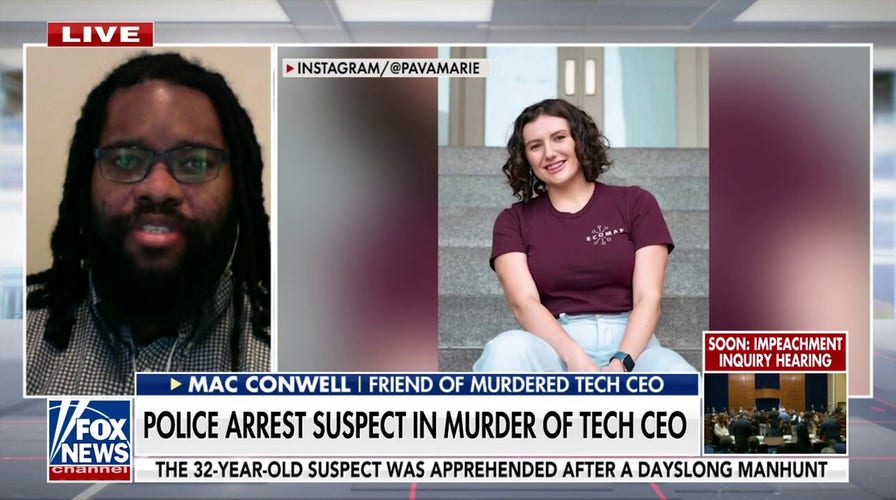 Friend of murdered tech CEO pays tribute to her 'shining light' after suspect's arrest