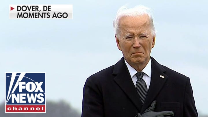 Biden and dignitaries attend dignified transfer of US soldiers killed in Jordan drone attack