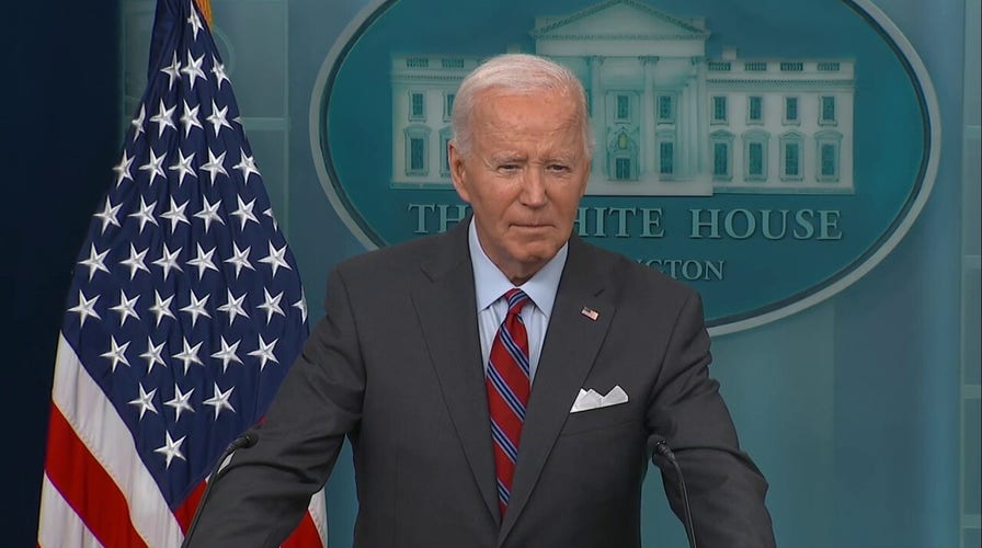 President Biden joins White House press briefing, says he is in constant contact with Kamala Harris