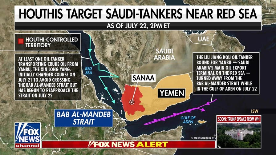Iran-backed Houthis target another strategic Middle East shipping route