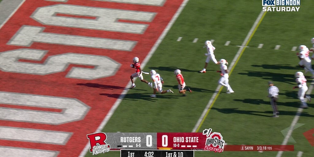 Bo Jackson rushes for 15-yard TD, giving Ohio State lead over Rutgers