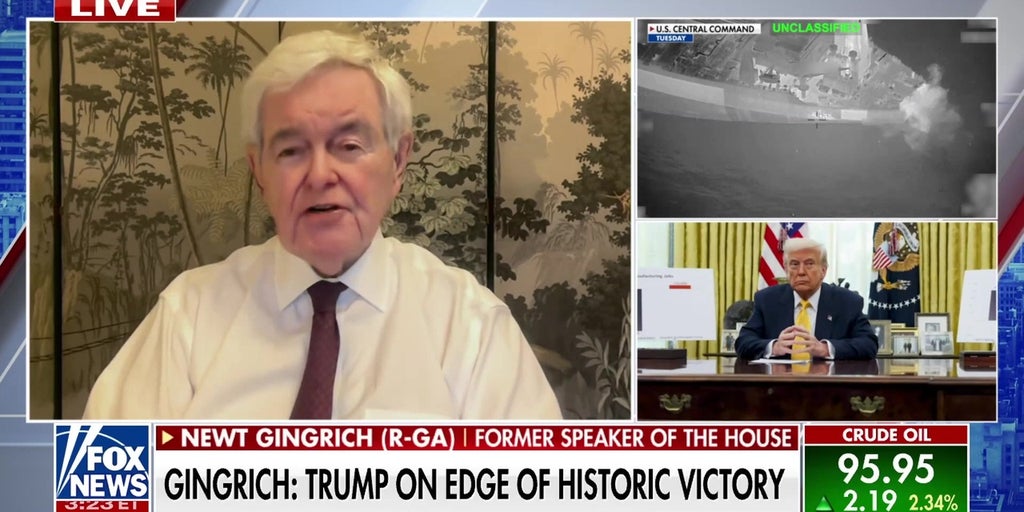 Newt Gingrich explains why he believes Trump is close to victory in Iran