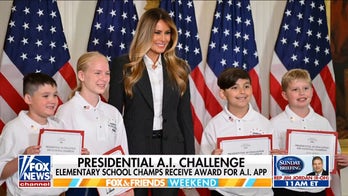 Elementary school students honored by first lady Melania Trump for AI app