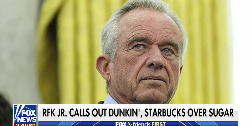 RFK Jr. calls out Dunkin', Starbucks over sugar content in iced coffee