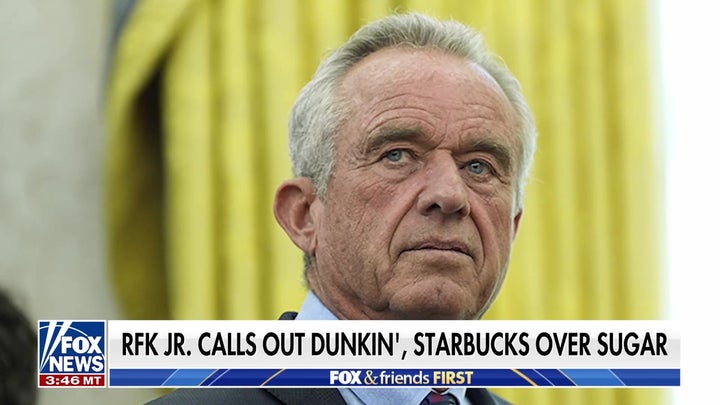 RFK Jr. calls out Dunkin', Starbucks over sugar content in iced coffee