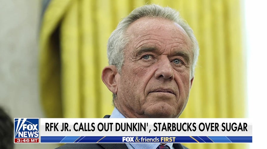 RFK Jr. calls retired  Dunkin', Starbucks implicit    sweetener  contented  successful  iced coffee