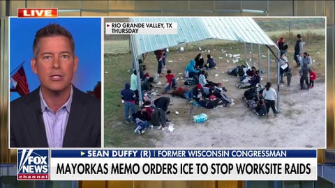 Sean Duffy blasts Biden admin for 'completely open' border after ICE directed to stop workforce raids