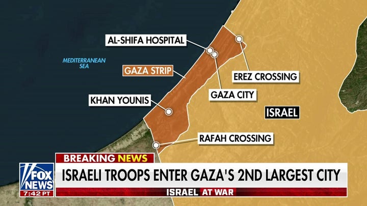 Israeli troops push into Gaza's second largest city