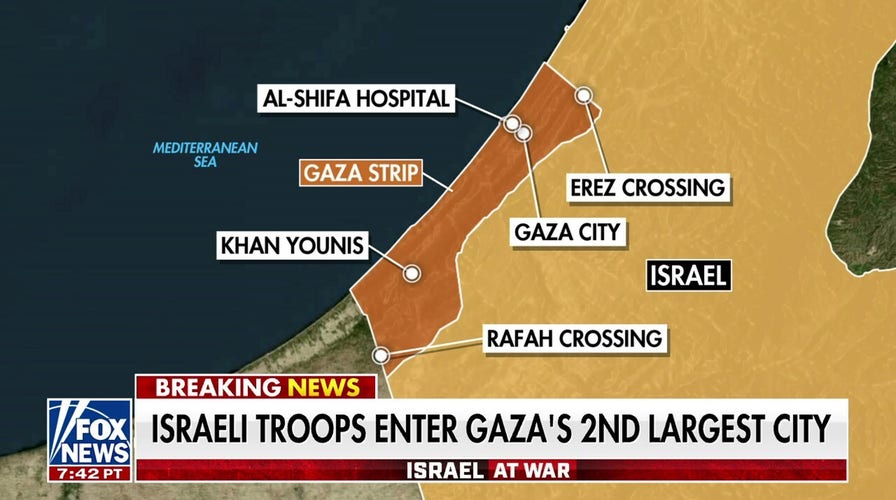 Israeli troops push into Gaza's second largest city