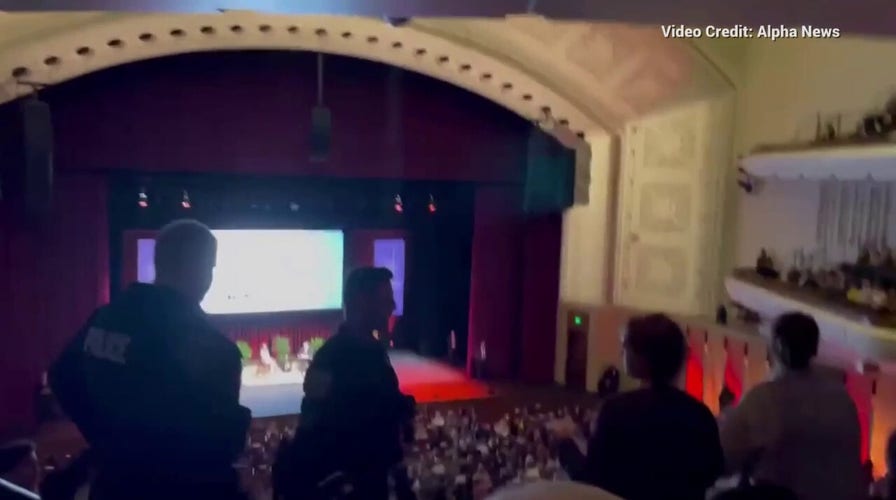 Protesters interrupt Amy Coney Barretts campus visit