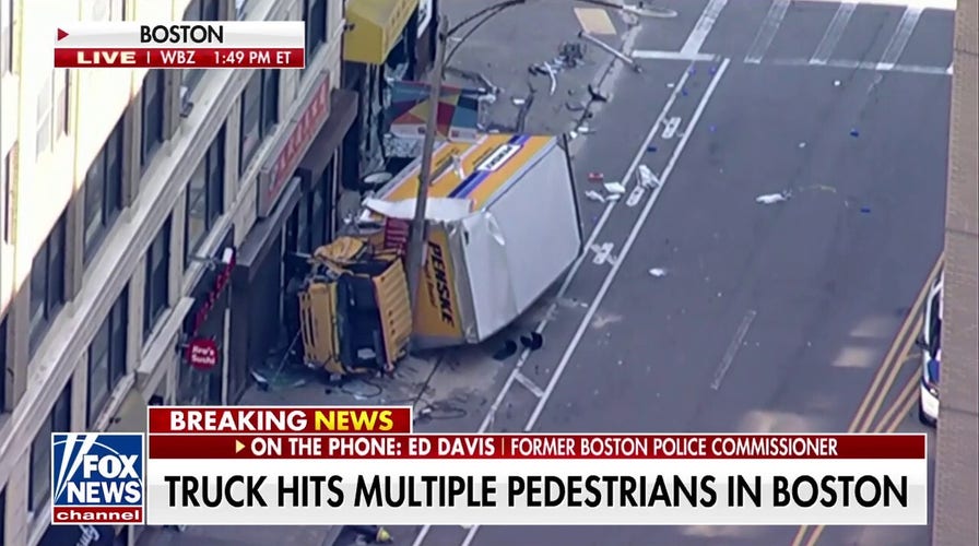 Truck hits multiple pedestrians in Boston with at least two in critical condition