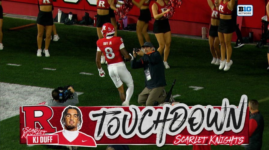 Dylan Lonergan finds KJ Duff for 77-yard TD, extending Rutgers' lead over Howard