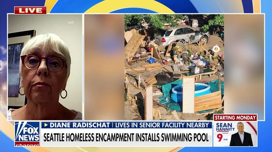 Swimming pool installed in Seattle homeless encampment