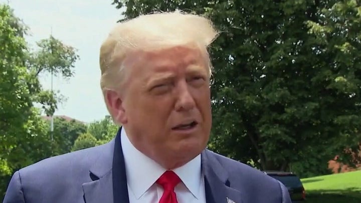 President Trump pushes law and order, infrastructure projects