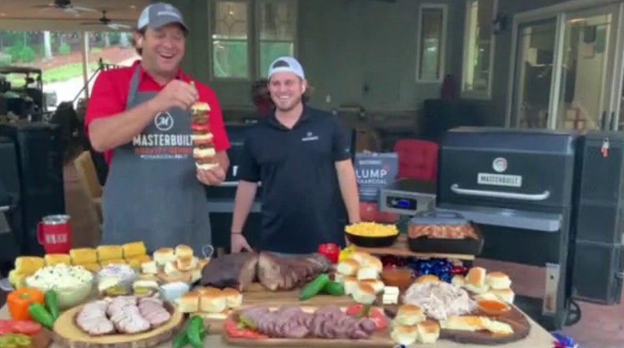 The McLemores fire up brisket for Independence Day weekend
