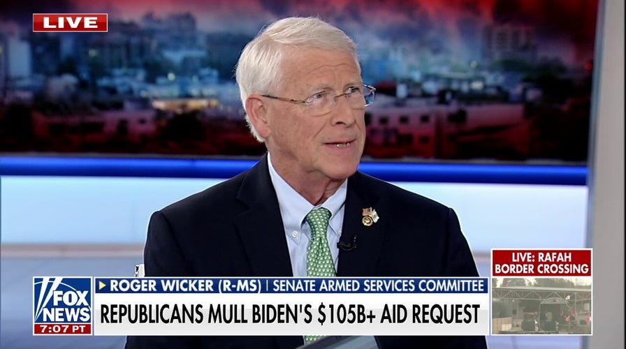 US should not provide humanitarian aid to Gaza: Sen. Roger Wicker