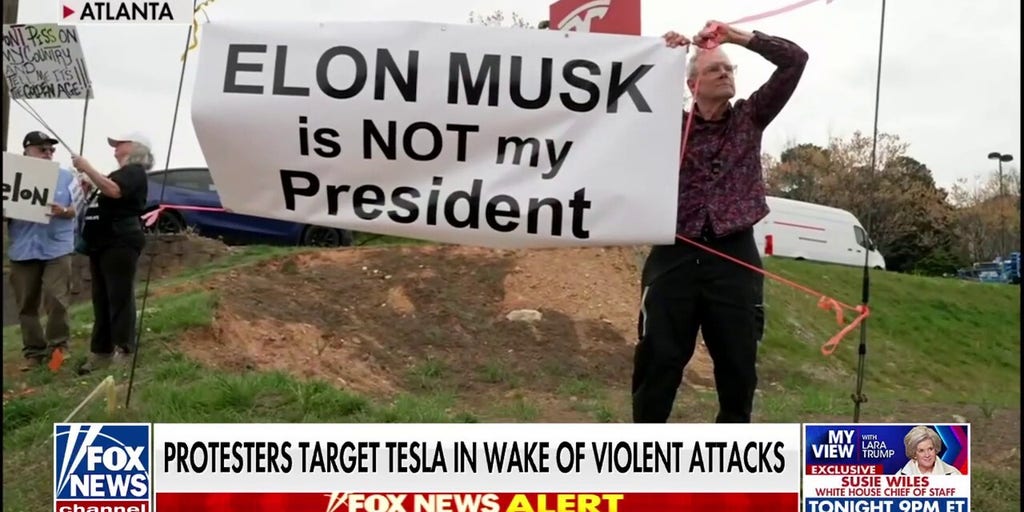 ‘Tesla Takedown’ demonstrations take place amid violent attacks