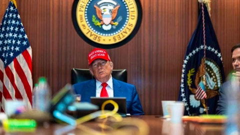 WATCH LIVE: Trump to huddle with top brass after hammering Iran’s nuclear sites - Fox News