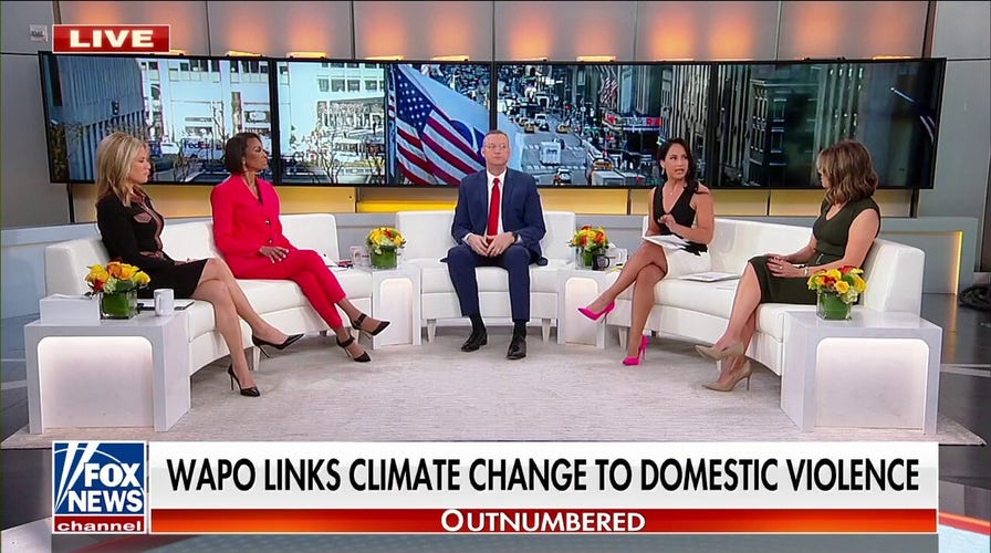 'Outnumbered' rips liberal outlet for linking domestic violence to climate change: 'Nonsense'