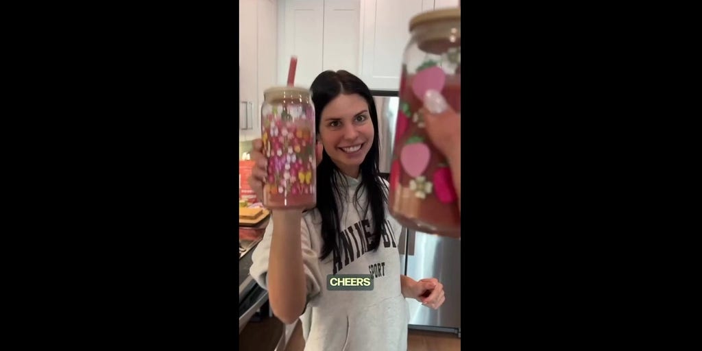 Alex Clark starts her morning with 40 grams of protein in this pink beauty smoothie