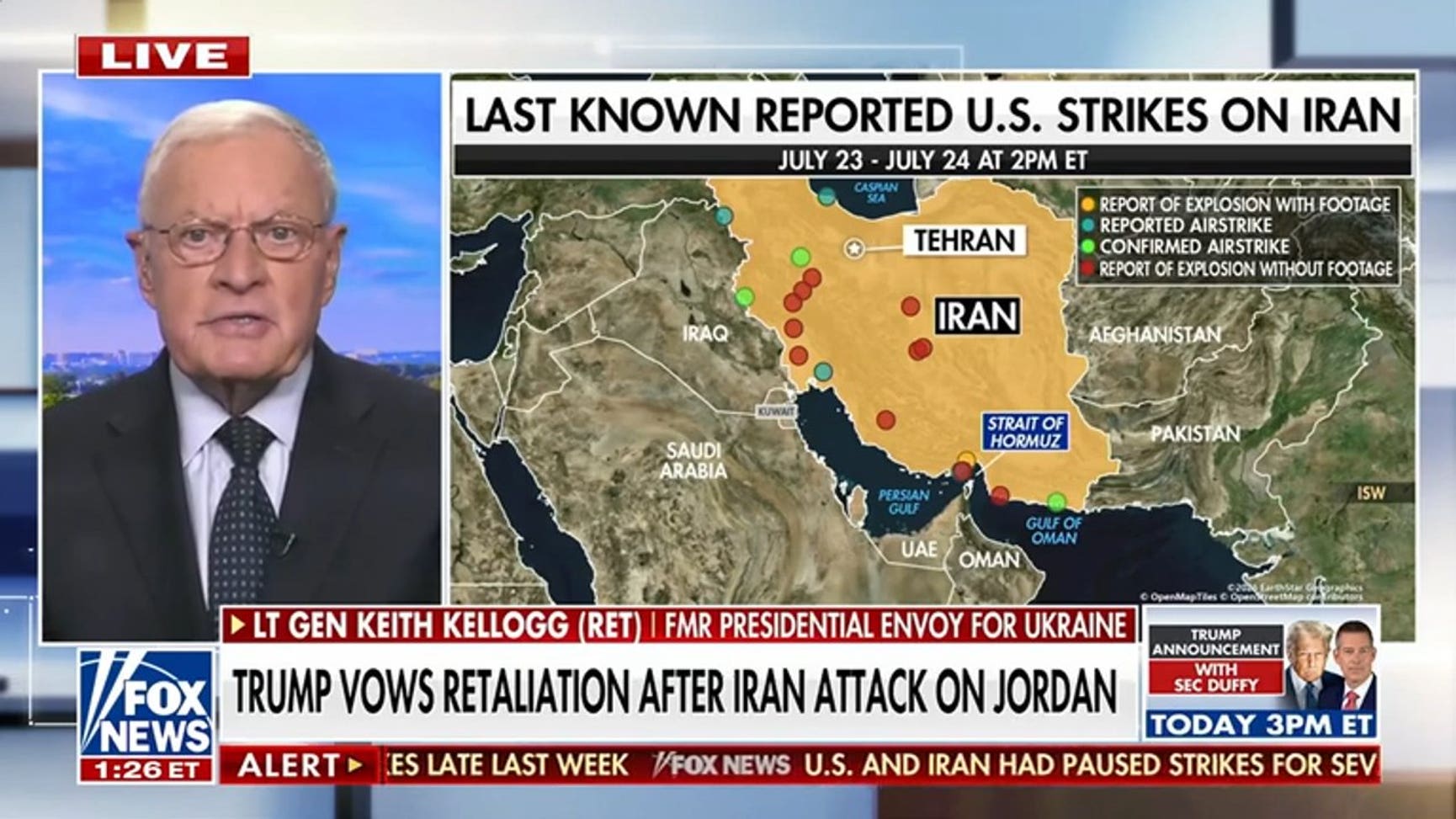 Trump vows retaliation after Iranian attack on Jordan