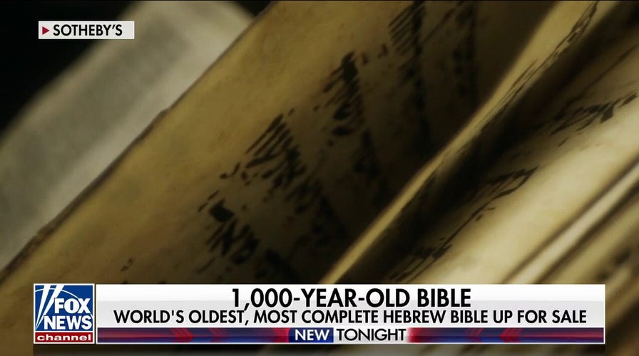 1,100-year-old Hebrew Bible up for sale at auction
