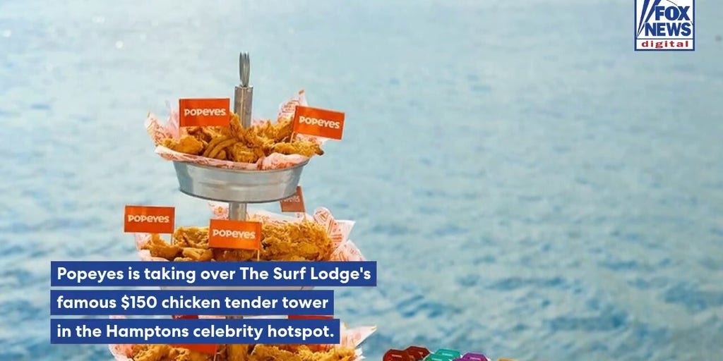 Popeyes brings chicken tender tower to Montauk's Surf Lodge this summer