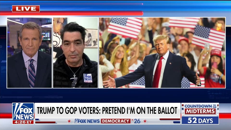 Trump sends message to GOP voters: 'Pretend I'm on the ballot'