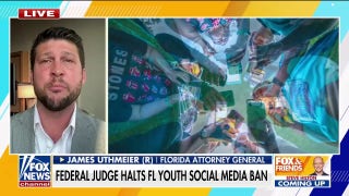 Florida AG defends youth social media ban amid judge's block: 'We believe we're right, and we will win on appeal'