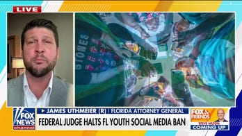 Florida AG defends youth social media ban amid judge's block: 'We believe we're right, and we will win on appeal'