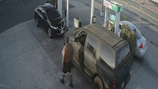 California woman beaten at gas station pump in apparent random attack, police say