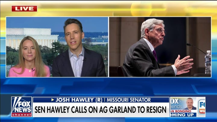 Hawley calls for AG Garland to resign after he ‘mobilized FBI to intimidate parents without legal basis’