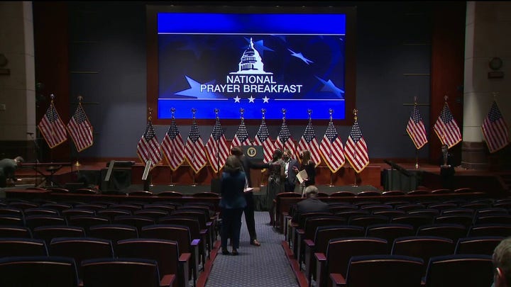 President Biden and Vice President Harris deliver remarks at the National Prayer Breakfast