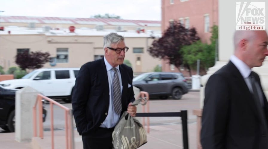 Alec Baldwin arrives at the First Judicial District Court in Santa Fe, New Mexico 