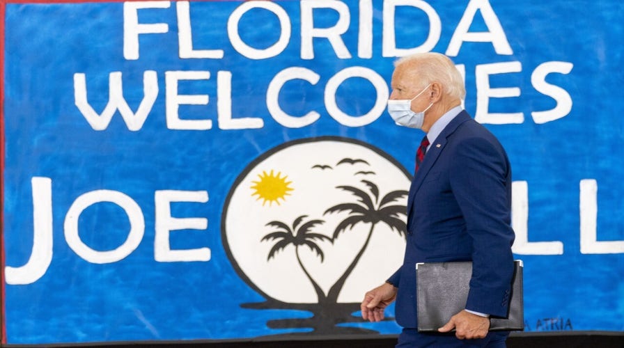 Biden pulls further ahead in polls as he campaigns in Florida