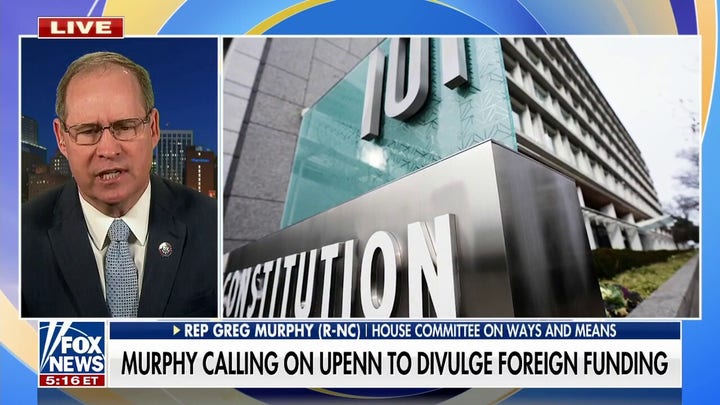 Rep. Murphy calls on UPenn to divulge foreign funding to Biden family