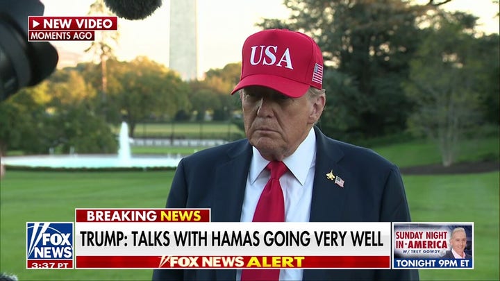 President Trump: 'We had some very good meetings' about Hamas hostage release deal