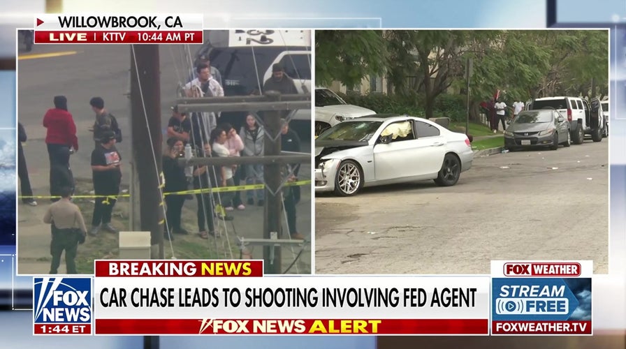 Car pursuit  leads to shooting involving amerciable  migrant  and national  agent