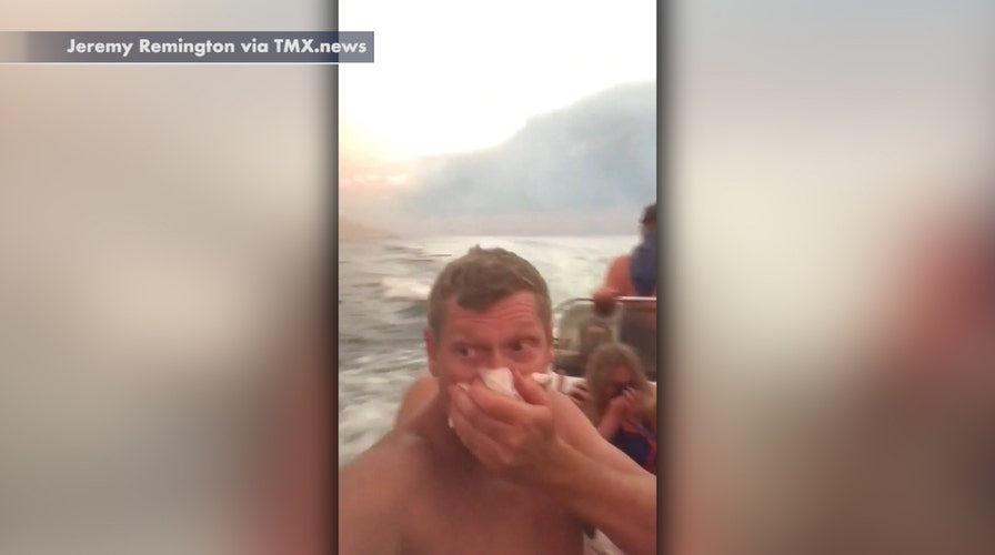 Family surrounded by wildfires while camping rescued in California