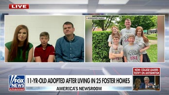 11-year-old adopted after living in 25 foster homes over 4 years