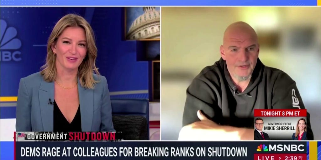 John Fetterman jokes MSNBC 'stopped inviting' him on the network