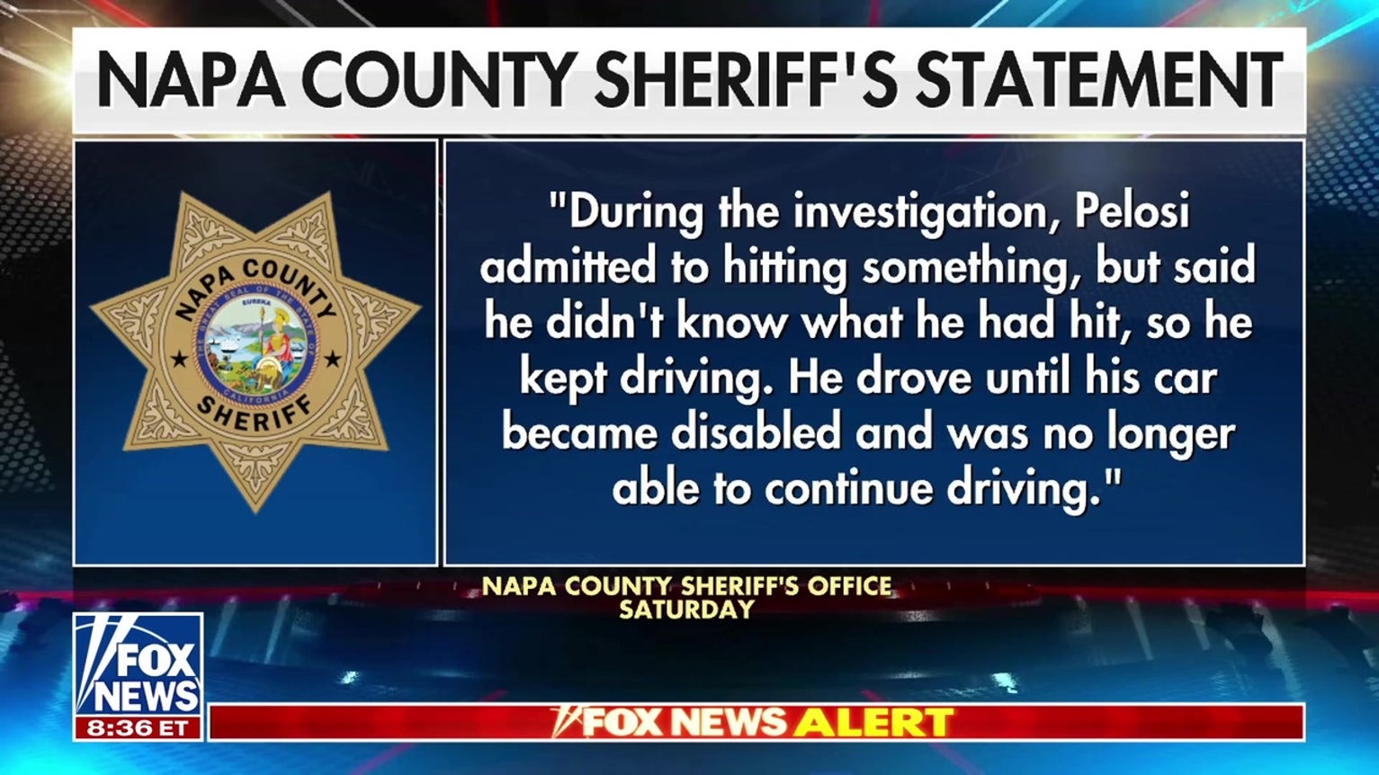Paul Pelosi faces misdemeanor hit-and-run charge in Napa County