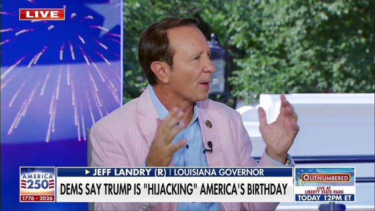 Louisiana gov slams Democrats for accusing Trump of 'hijacking' America's birthday