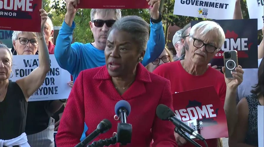 Winsome Earle-Sears speaks out in front of Fairfax County school board meeting