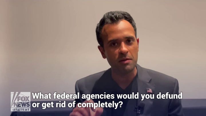 Vivek Ramaswamy lists federal agencies he'd 'shut down' as president