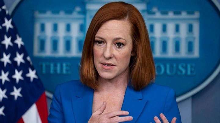 White House press secretary Jen Psaki holds a briefing